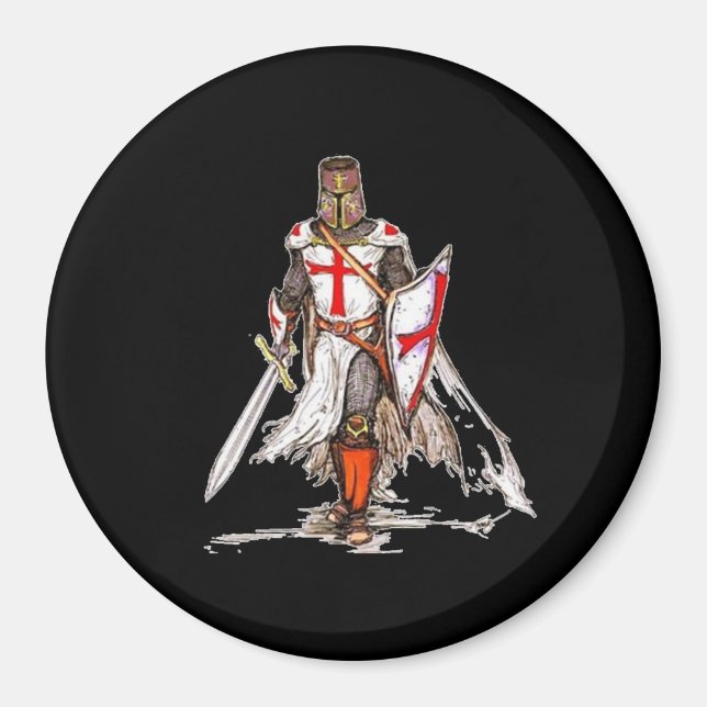 Templar Knight Magnet (Front)