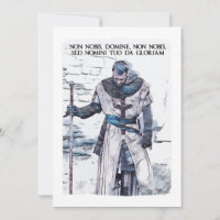 Templar Knight motto abstract portrait