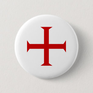 templar knights red cross malta teutonic hospitall 6 cm round badge