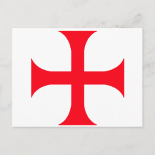 Templar red cross postcard
