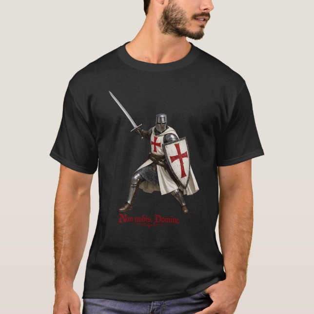 Templar T-shirt - Non nobis, Domine (Front)