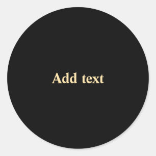 Template - Add text Classic Round Sticker