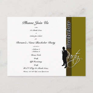 Template Bachelor party distinguished invitations