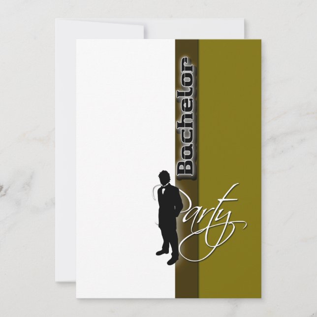 Template bachelor party distinguished mens (Front)