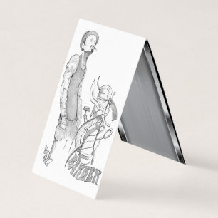 Template barber business card