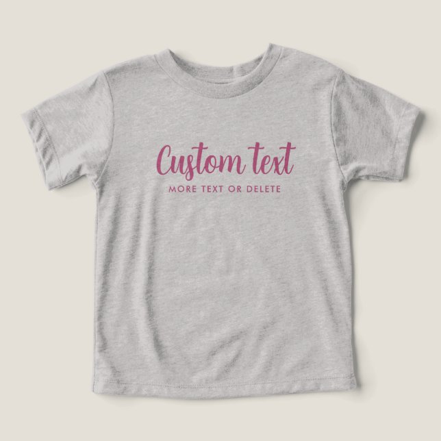 Template Bella+Canvas Tri-blend Baby Grey & Pink (Design Front)