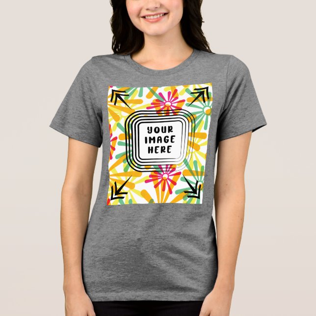 Template Bella+Canvas Women's Tri-blend T Shirt (Front)