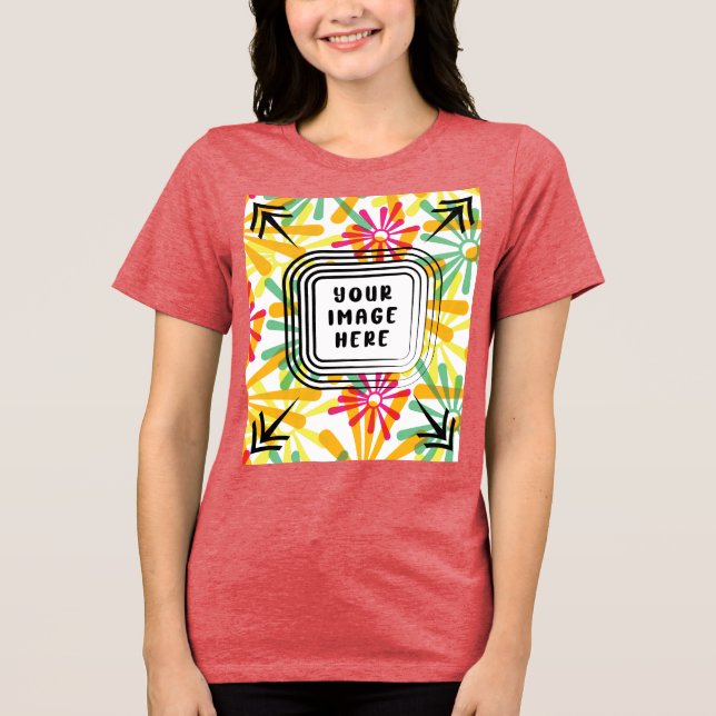 Template Bella+Canvas Women's Tri-blend T Shirt (Front)