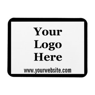 Template: Black & White Website and Your Logo Here Magnet