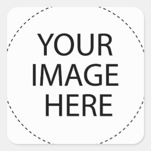Template Blank .. Add your image text here Square Sticker