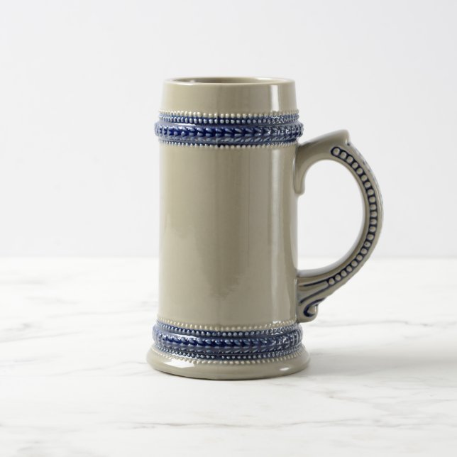 TEMPLATE Blank DIY easy customise add TEXT PHOTO Beer Stein (Right)