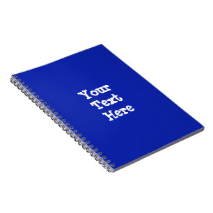 Template blank easy add TEXT PHOTO JPG IMAGE FUN Spiral Notebook