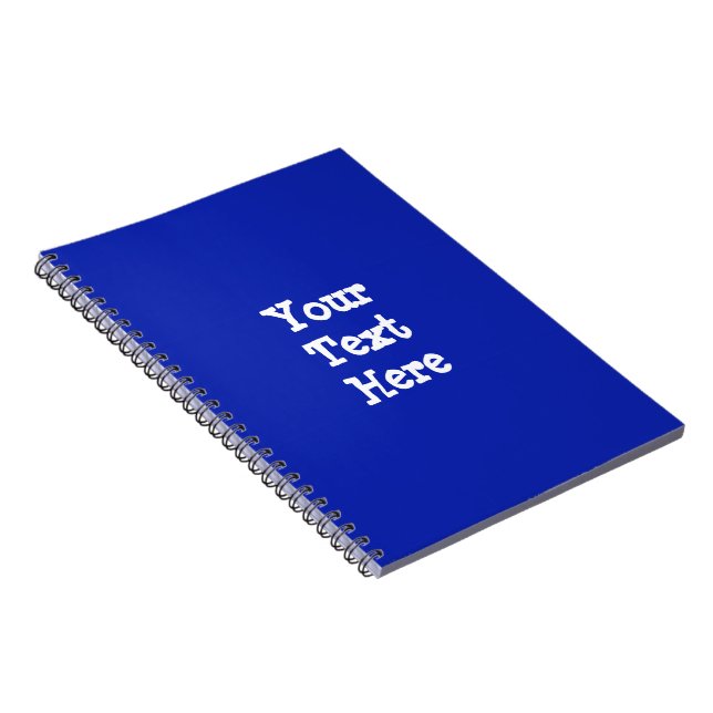Template blank easy add TEXT PHOTO JPG IMAGE FUN Spiral Notebook (Right Side)