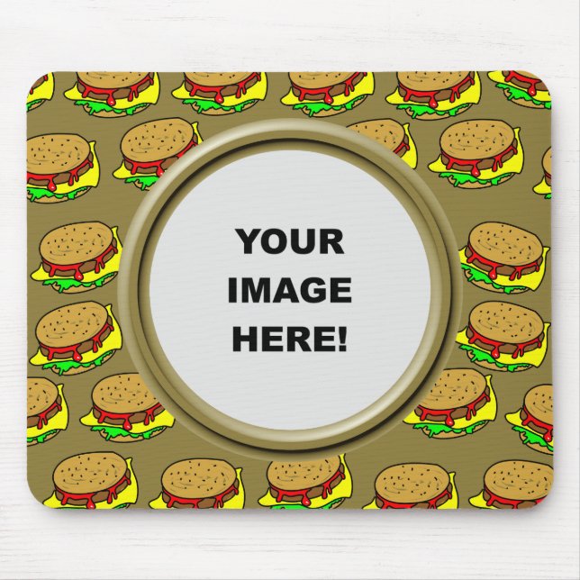 Template, Burger Border Mouse Pad (Front)