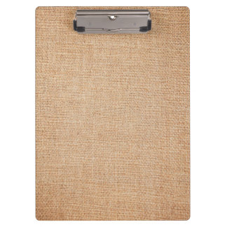 Template - Burlap Background Clipboard