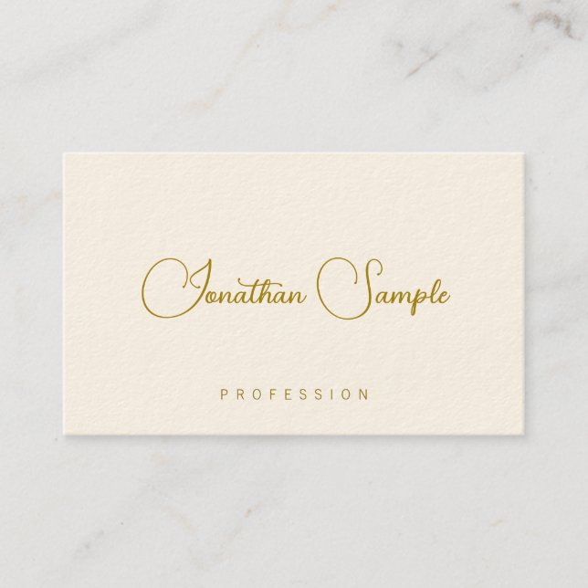 Template Business Cards Modern Typography Text (Front)
