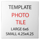 Template Ceramic Photo Tile / Custom sizes