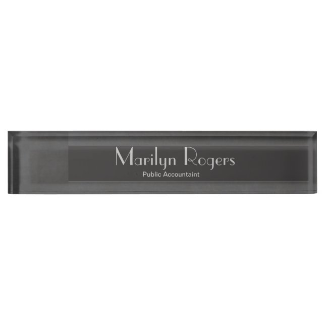 Template - Chalkboard Background Customise Nameplate (Front)