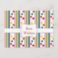 Template, Colourful Polka Dots