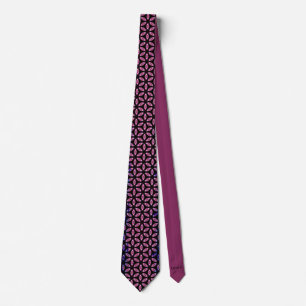 Template Cosy Burgundy Art Diamond Pattern Tie