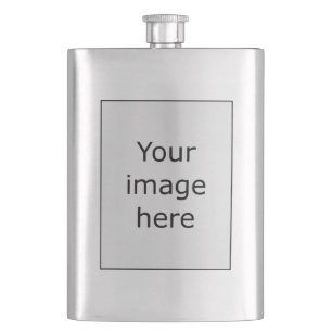 Template - Crest w Tartan Hip Flask