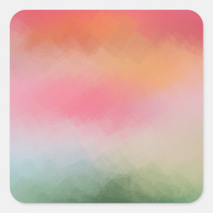 Template Custom Modern Colourful Abstract Art Blan Square Sticker