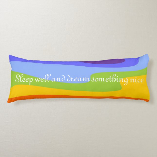 Template - Custom your text, image & background Body Cushion (Front)