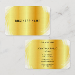 Template Gold Look Professional Modern Elegant Business Card