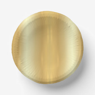 Template Gold Look Trendy Elegant Glamourous Paper Plate