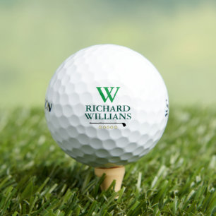 Template Golf Balls Custom Monogram with Name