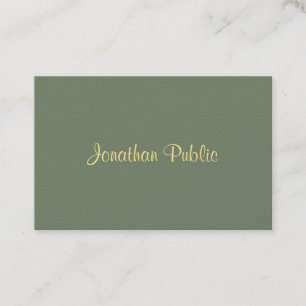 Template Handwriting Modern Professional Luxury Business Card