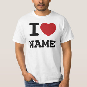 TEMPLATE - I Love (heart)... Customise this! T-Shirt
