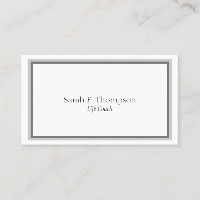 Template Life Coach Simple Neat & Clean - Business Card (Front)