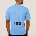 Template Mens Sport-Tek Activewear Back Print T-Shirt<br><div class="desc">Add Your Text Here Modern Back Design Print Template Mens Sport-Tek Competitor Activewear Carolina Blue T-Shirt.</div>