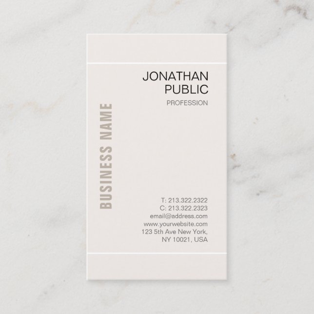 Template Modern Elegant Colours Professional Business Card (Front)