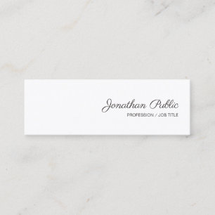 Template Modern Handwritten Script Name Simple Mini Business Card