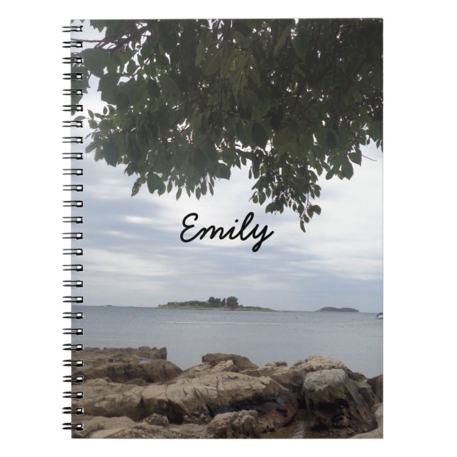 Template Photo Rectangle Camera Spiral Notebook (Front)