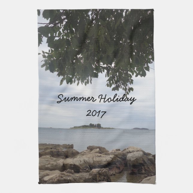 Template Photo Rectangle Camera Tea Towel (Vertical)
