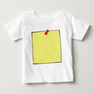 Template-Post It Note Pin Baby T-Shirt