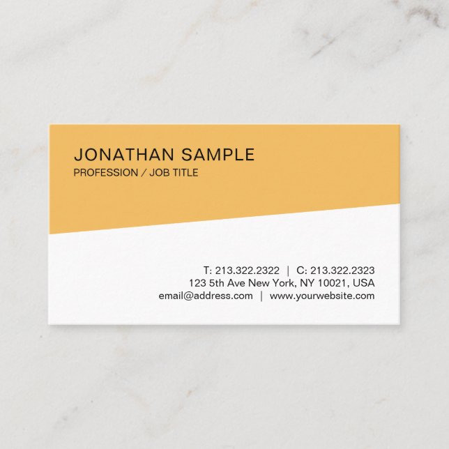 Template Professional Elegant Modern Minimalist Business Card (Front)