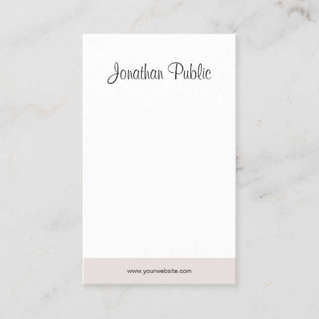 Template Professional Modern Minimalist Elegant Business Card (Front)