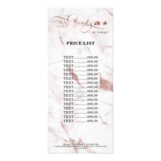 TEMPLATE RACK CARD (Front)