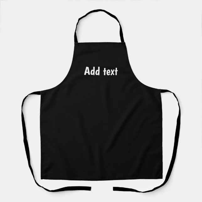 Template, ready to personalise with your text apron (Front)