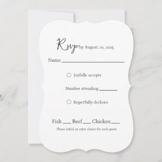 Template RSVP Card