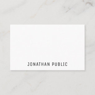 Template Simple Professional Modern Minimalistic Business Card