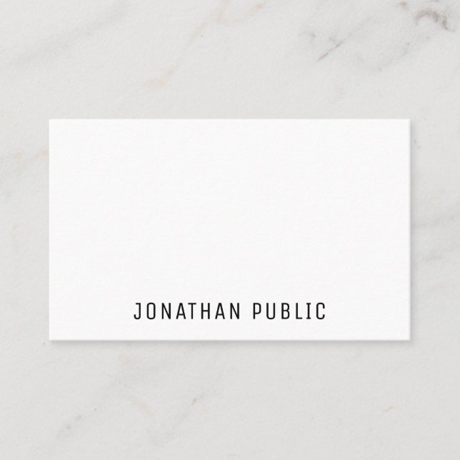 Template Simple Professional Modern Minimalistic Business Card (Front)