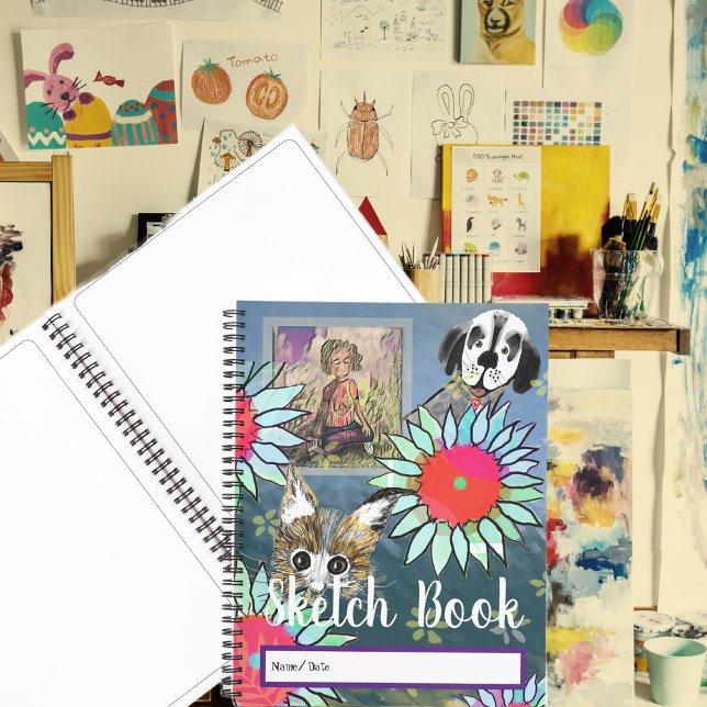 Template Sketch Book Personalize Text & Artwork  (Creator Uploaded)