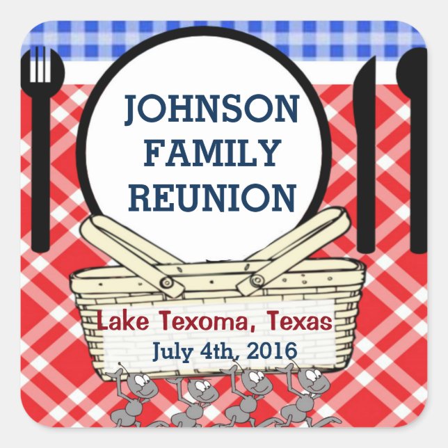 Template Sqr Stickr - R,W Blue Square Sticker (Front)