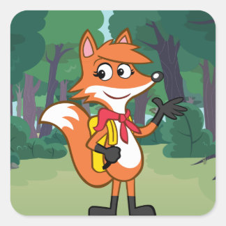 template square sticker