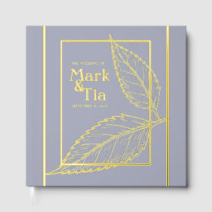 Template Wedding Foil Guest Book